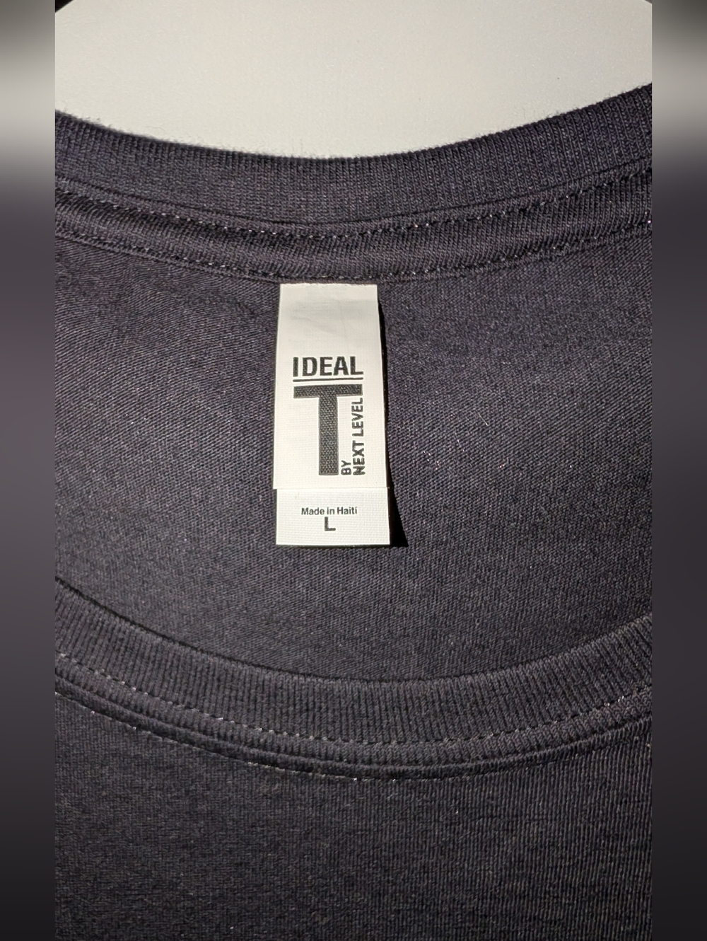 Next Level Apparal Tee Rhinestone Silhouette Black Size Large Fits Like Sm NWOT - Picture 3 of 6